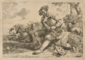 Shepherd Playing the Bagpipe