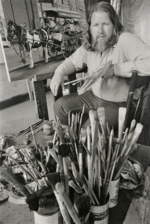 Jim Voshell in his Studio.