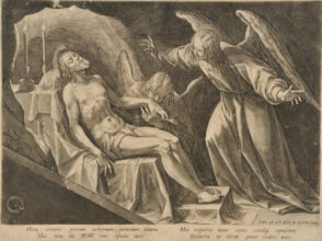 Body of Christ Mourned by Two Angels
