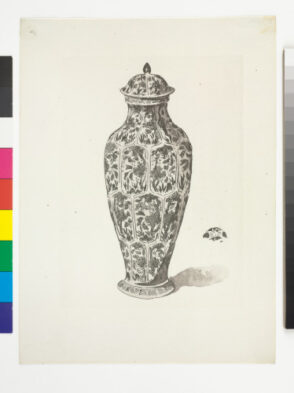 Plate VIII from the book “A Catalogue of Blue and White Porcelain forming the collection of Sir Henry Thompson (London: Elllis and White, 1878)”