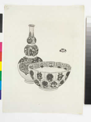 Plate XXI from the book “A Catalogue of Blue and White Porcelain forming the collection of Sir Henry Thompson (London: Elllis and White, 1878)”