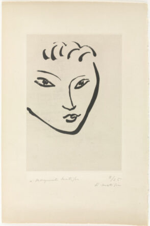 Tête de jeune garçon. Masque