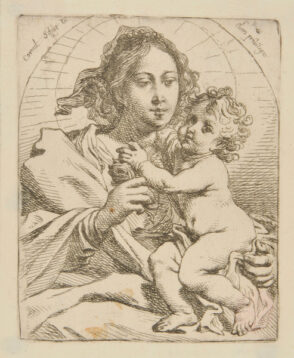 Virgin, Turned to Right, Holding Sitting Child