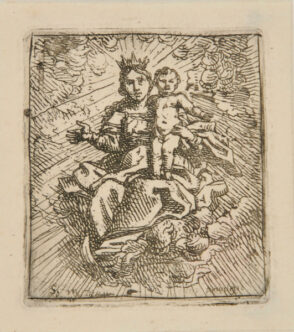 Virgin and Child in Clouds