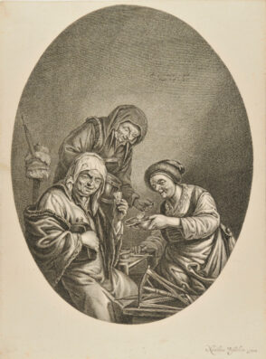 Three Old Women Drinking