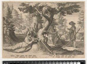 Battus Changed into a Stone