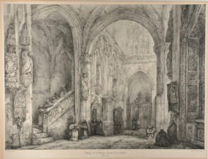 Abbaye de St. Riquier, Escalier de la trésorie, Picardie