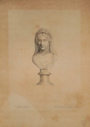 Buste antique de marbre, de Ceres. Au Palais des Thuilleries.