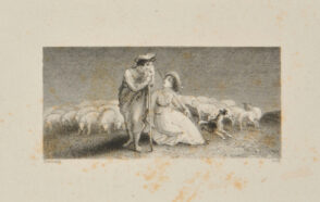 Shepherd and Shepherdess Watching a Flock