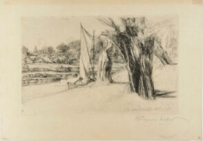 Thames Ditton, with a Sail