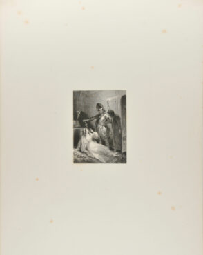 Knight and a Monk with Girl in Prison