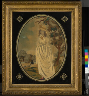 Girl Wearing Hat with Yellow Bow