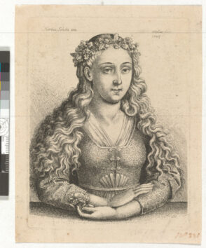 Young Woman with a Wreath of Oak Leaves