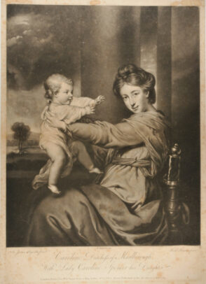 Caroline, Dutchess of Marlborough, with Lady Caroline Spencer, Her Daughter