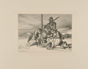 Soldiers Around Campfire