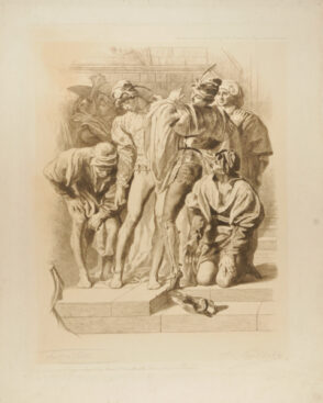 Soldier Being Fitted for Armor