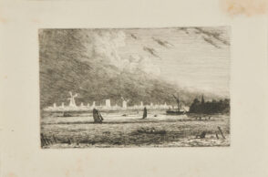 Marine, with Windmills in the Background