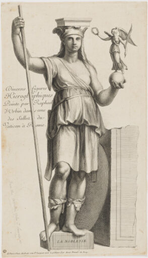 Plate 1/Title Plate from the series “Diverses figures hiéroglyphiques peintes par Raphael d’Urbin dans une des salles du Vatican à Rome”