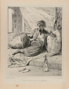 Turc fesant son kief (Asie Mineure)