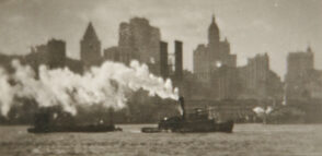 Tug and New York Skyline
