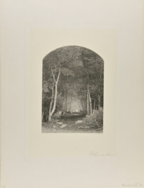 Wood Interior, with Yoke of Oxen