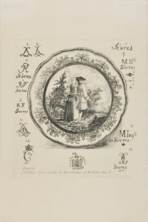 Sevres Plate in the Collection of Robert Hoe, Jr.