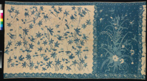 Batik Sarong (kain porselen) with Birds, Butterflies and Floral Designs