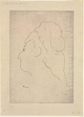 Profile of Eva Gonzalès, turned to the left