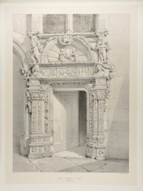 Porte d’escalier à Valence, Dauphiné