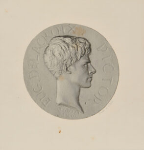 Portrait Medallion of Eugène Delacroix