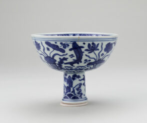 Stem Cup with Symbolic Aquatic Motif