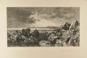 Les Roches Noires près Trouville (marée basse)