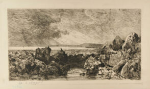 Les Roches Noires près Trouville (marée basse)