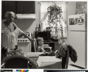 Grandma Ruby and J.C. in Her Kitchen