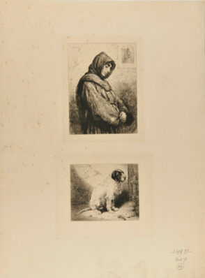 Franciscan Monk in Rome; English Griffon