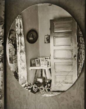 Front Room Reflected in Mirror, The Home Place, near Norfolk, Nebraska