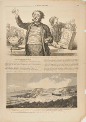 L’Hôtel des commisaires priseurs. –Le crieur public.