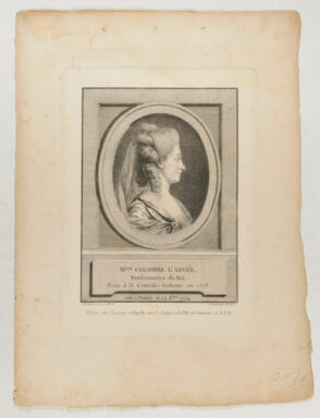 Portrait of Marie-Theodore Thérèse Ruggieri, known as Mademoiselle Colombe