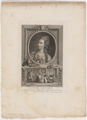 Portrait of François Marie Antoinette Saucerotte, known as Mademoiselle Raucourt