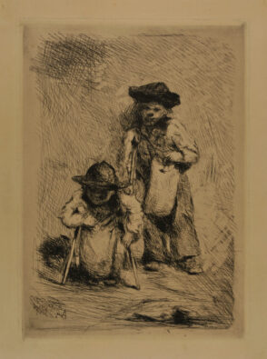 Two Children on Crutches