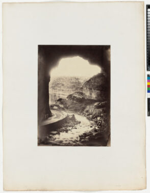 Route impériale no. 119, de Carcassone à Saint-Girons. Travaux de rectification des cotes de Baudet, par la grotte naturelle de l’Arize ou du Mas-d’Azil