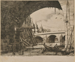 An Arch of the Notre-Dame Bridge, Paris