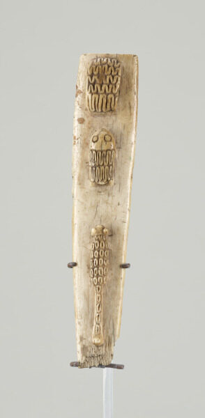 Fragment of Knife Sheath with Leopard, Frog, and Unknown Animal