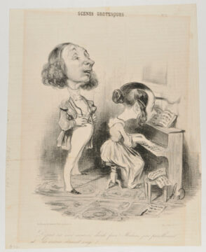Monsieur has been singing out of tune for the last six months, Madame played likewise, and the neighbors gave notice.