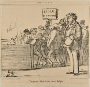 Entrance to the public baths at Deligny.