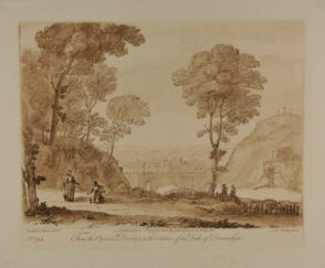 Landscape, with Christ’s Appearance in the Garden, and a View of Jerusalem and Mount Calvary