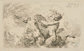 Satyr, Bacchante, Battling a Sea Monster