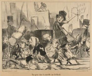 Vue prise dans la nouvelle rue de Rivoli