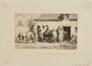 Chevaux à l’abreuvoir from Eaux-fortes