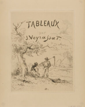 Title page for “Tableaux par J. Veyrassat”